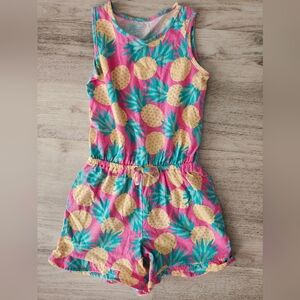 The Children's Place Pink and Yellow Pineapple Romper